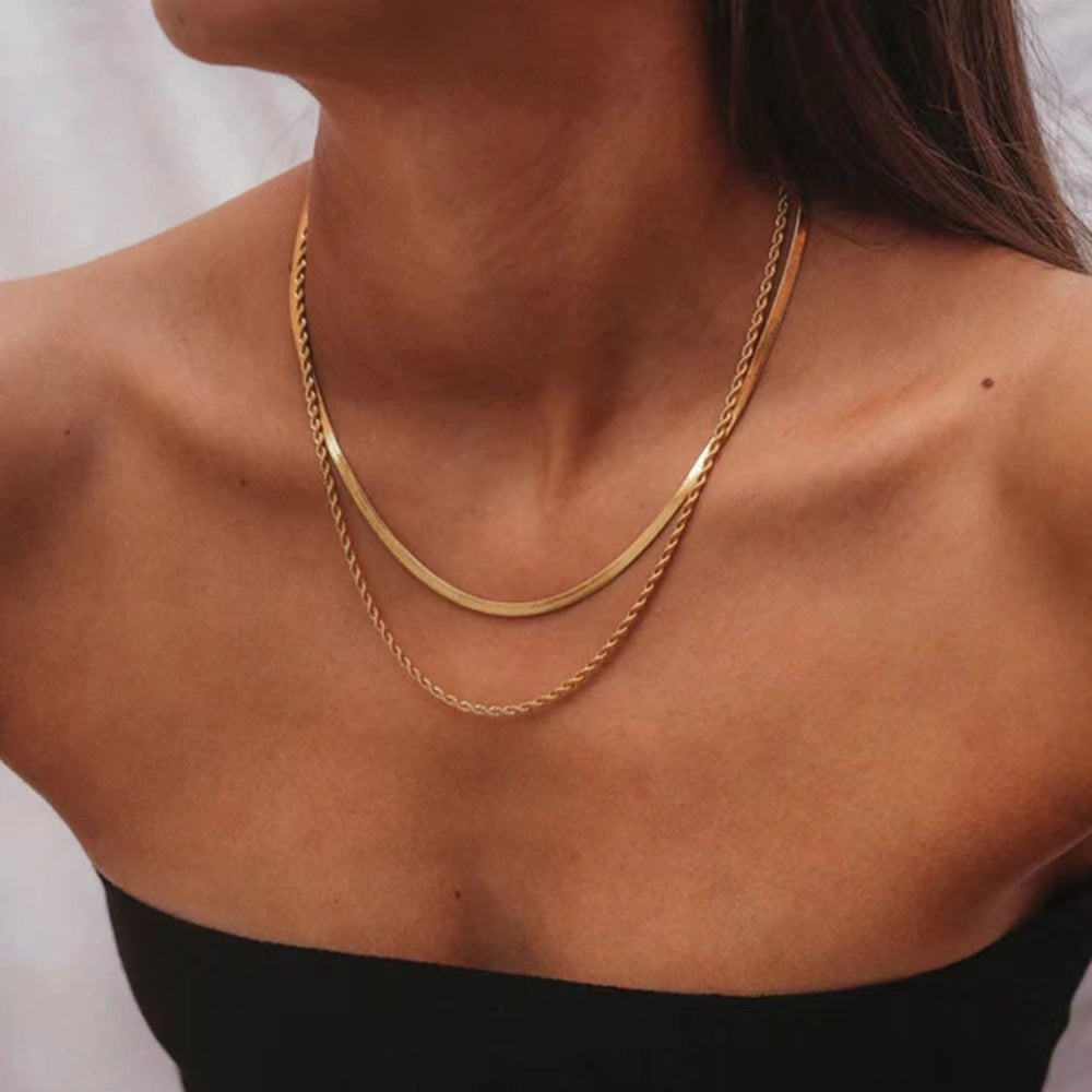 Simple Double-layer Necklace For Women