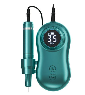 Portable Electric Nail Drill Mani/Pedi Machine - Dark Green_0