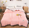 Cotton Thin Summer Cool Quilt - Pink 150*200_0