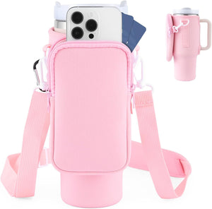 Multi-Function Water Bottle Holder with Adjustable Strap - Ideal for Active Lifestyles