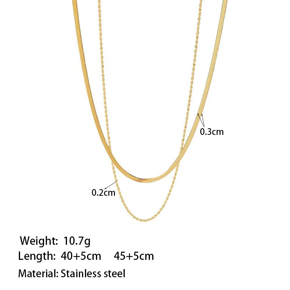 Simple Double-layer Necklace For Women