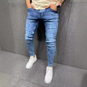 Men's Ripped Fashion Personalized Stretch Jeans